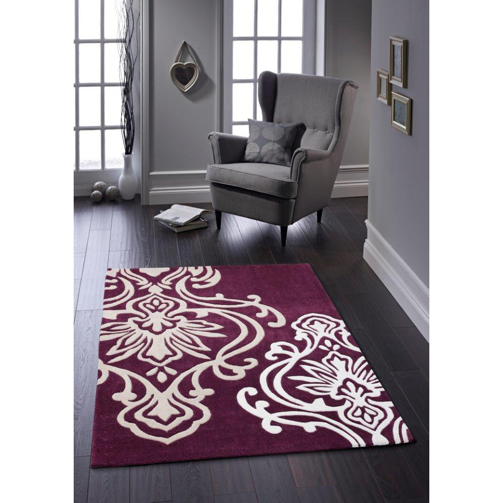 Phoenox Rugs Origin HandTufted Plum Area Rug & Reviews Wayfair.co.uk